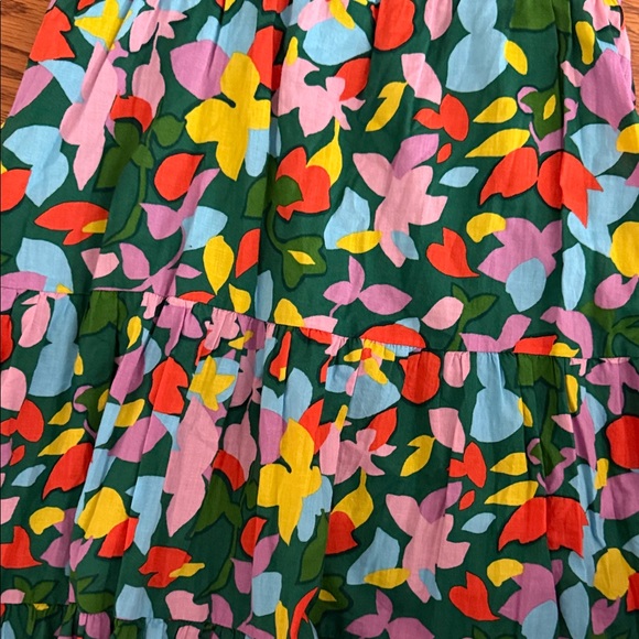 J. Crew PomPom Tassel Strap tiered multicolor midi Dress - Picture 4 of 5